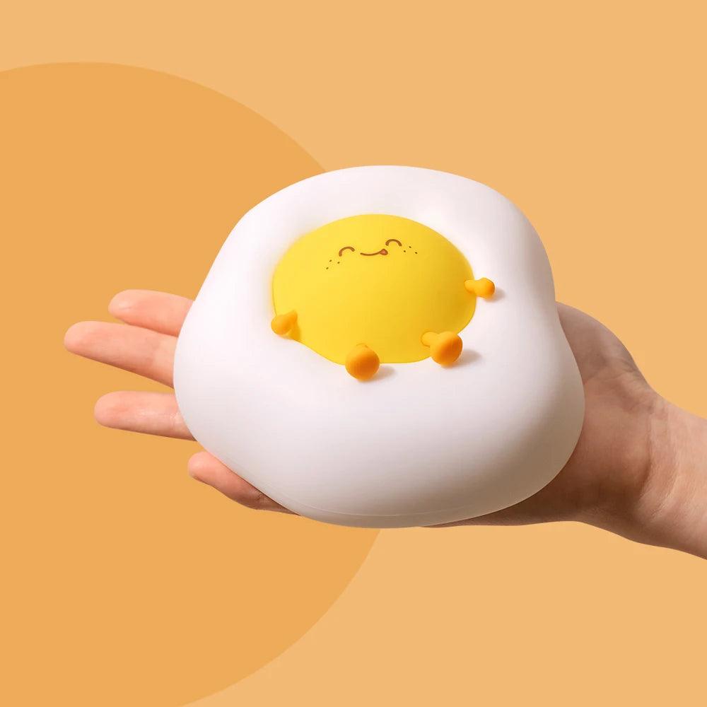 Squishy  Egg Night Light – Soft Silicone Lamp by Nighli.