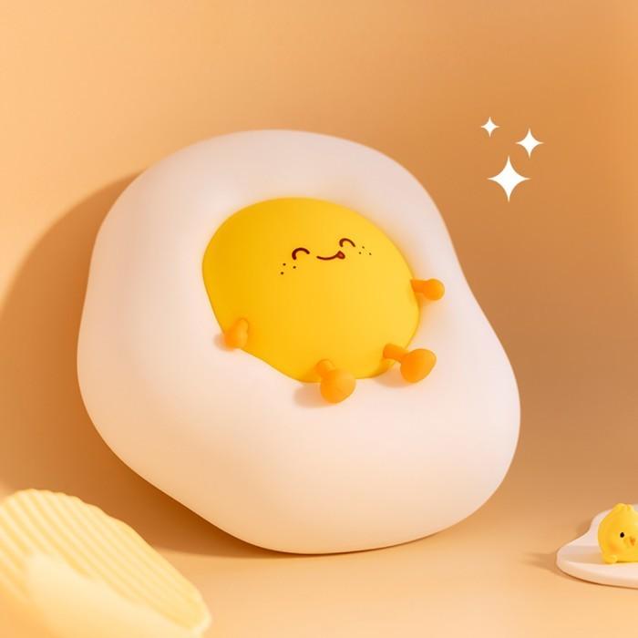 Squishy  Egg Night Light – Soft Silicone Lamp by Nighli.