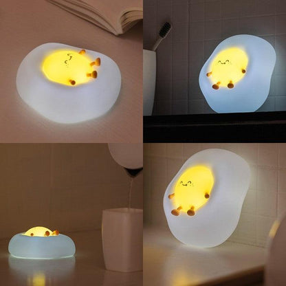 Squishy  Egg Night Light – Soft Silicone Lamp by Nighli.