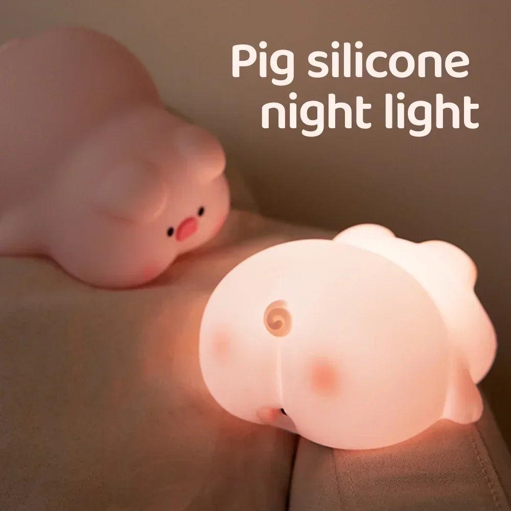 Pig Silicone Night Light with Free Shipping - NIGHLI